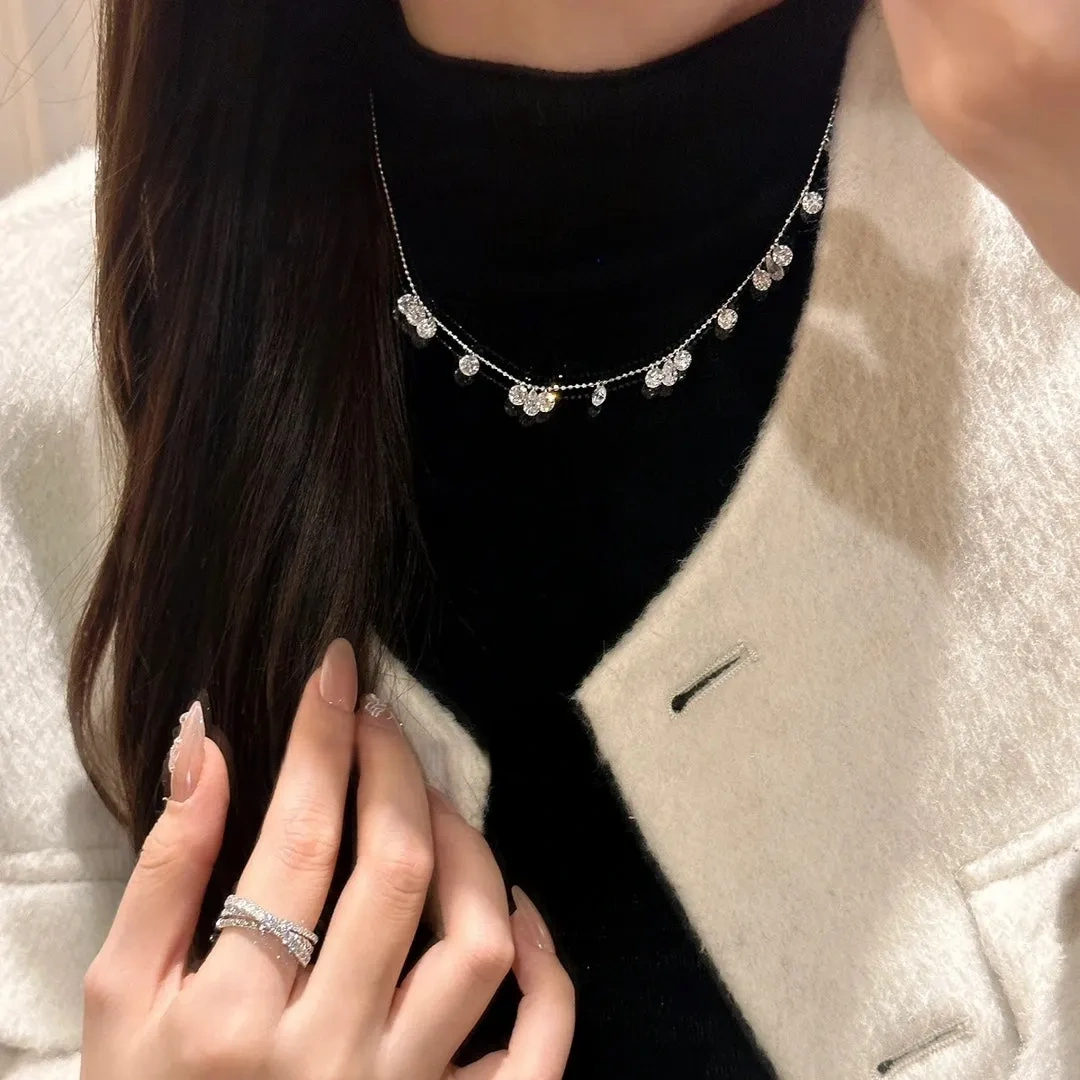 925 Silver Star High Carbon Diamond Necklace