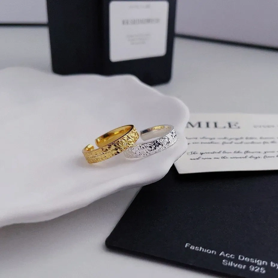 999 foot silver sparkling sequin ring