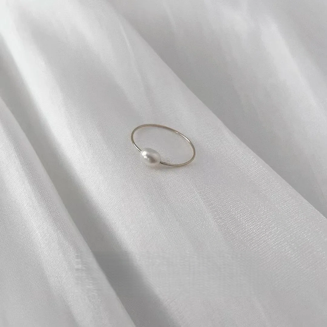 American 14k gold solid stackable washable ring