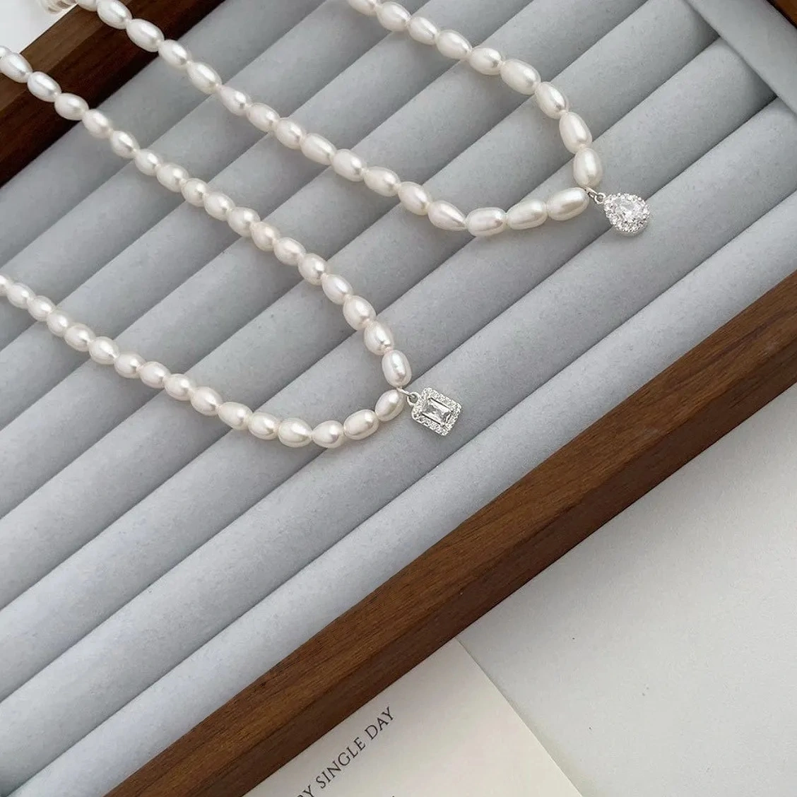 925 Silver Natural Pearl Necklace
