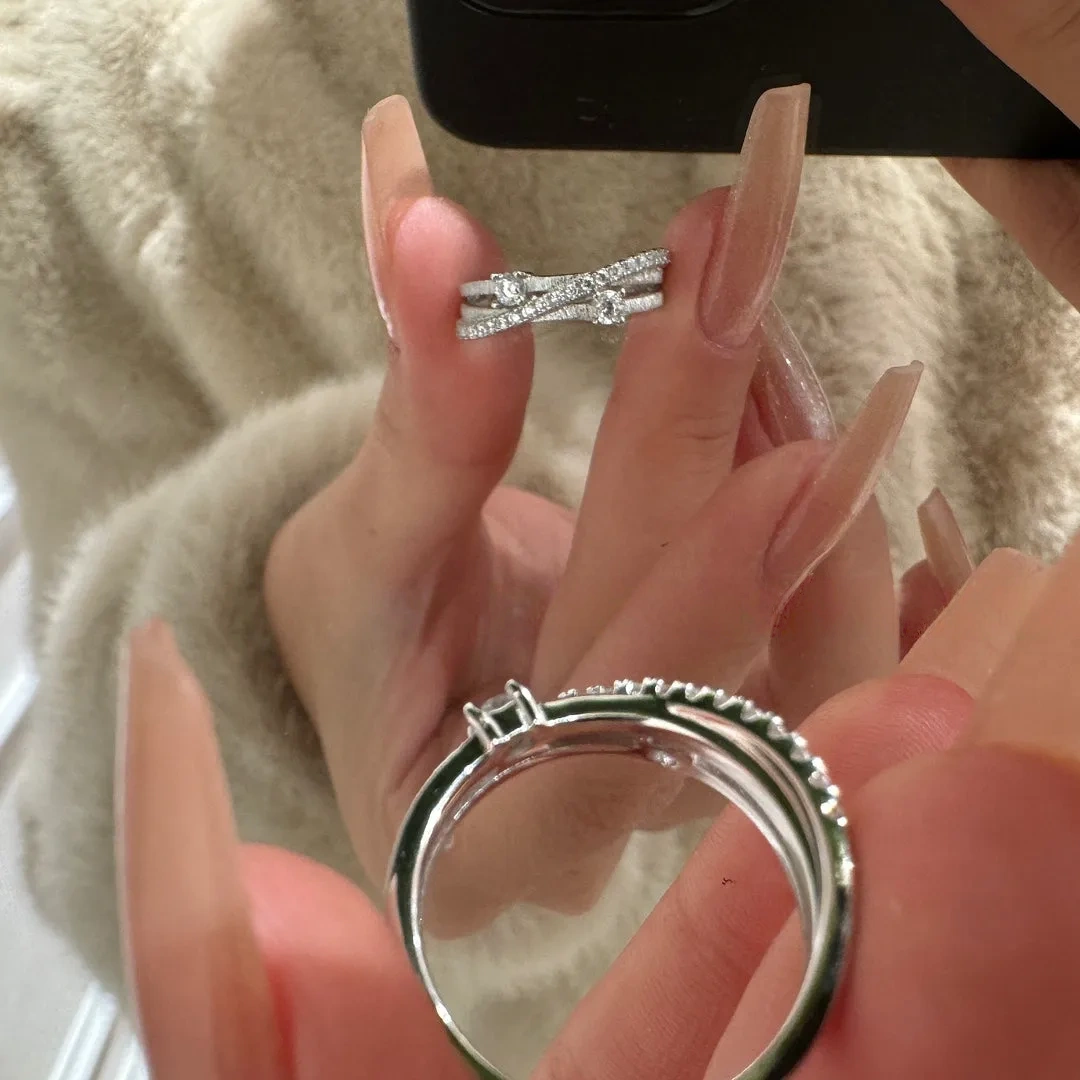 Star Odyssey 925 Silver Surround Brushed Ring