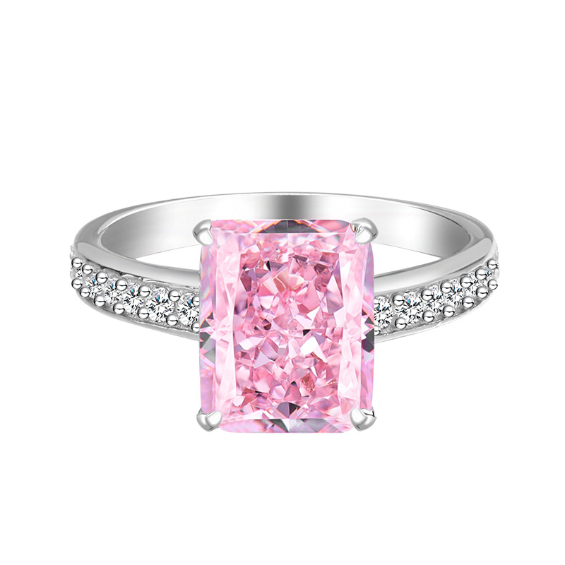 Pink Sugar Cube 7.5ct Lab-Grown Diamond Ring