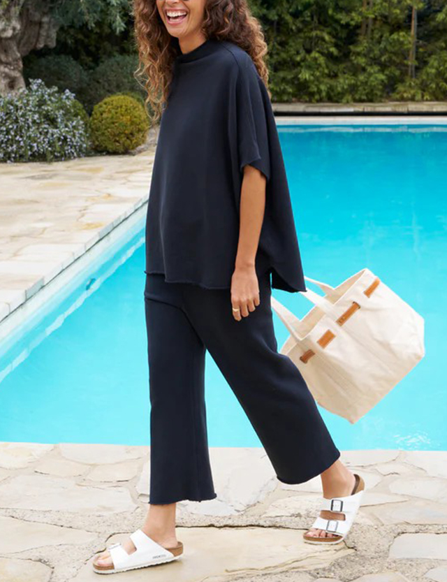 New Casual Batwing Sleeve Pullover Top and Wide Leg Set (Buy 2 Free Shipping)