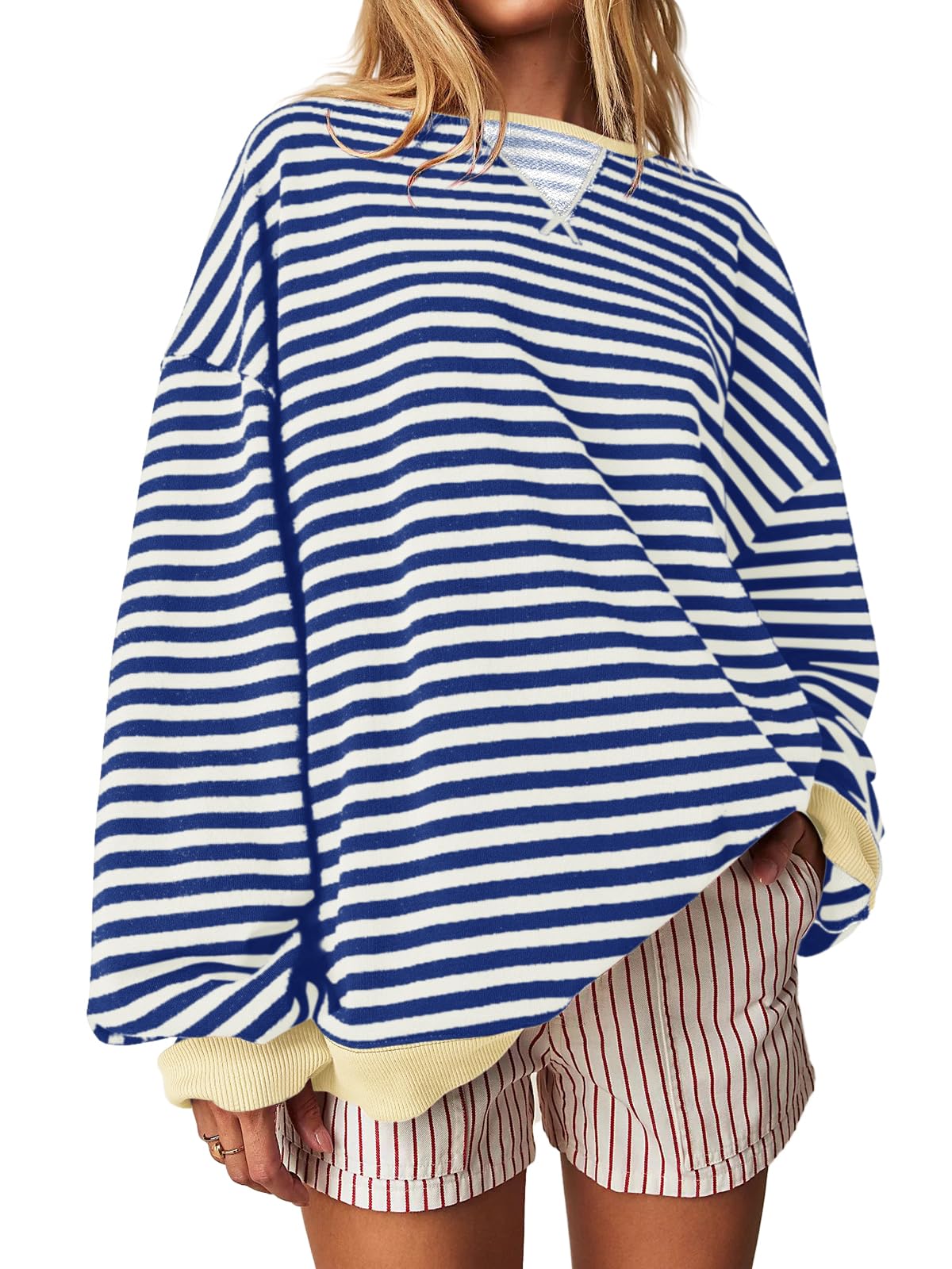 Women's Striped Oversized Sweatshirt (Buy 2 Free Shipping)