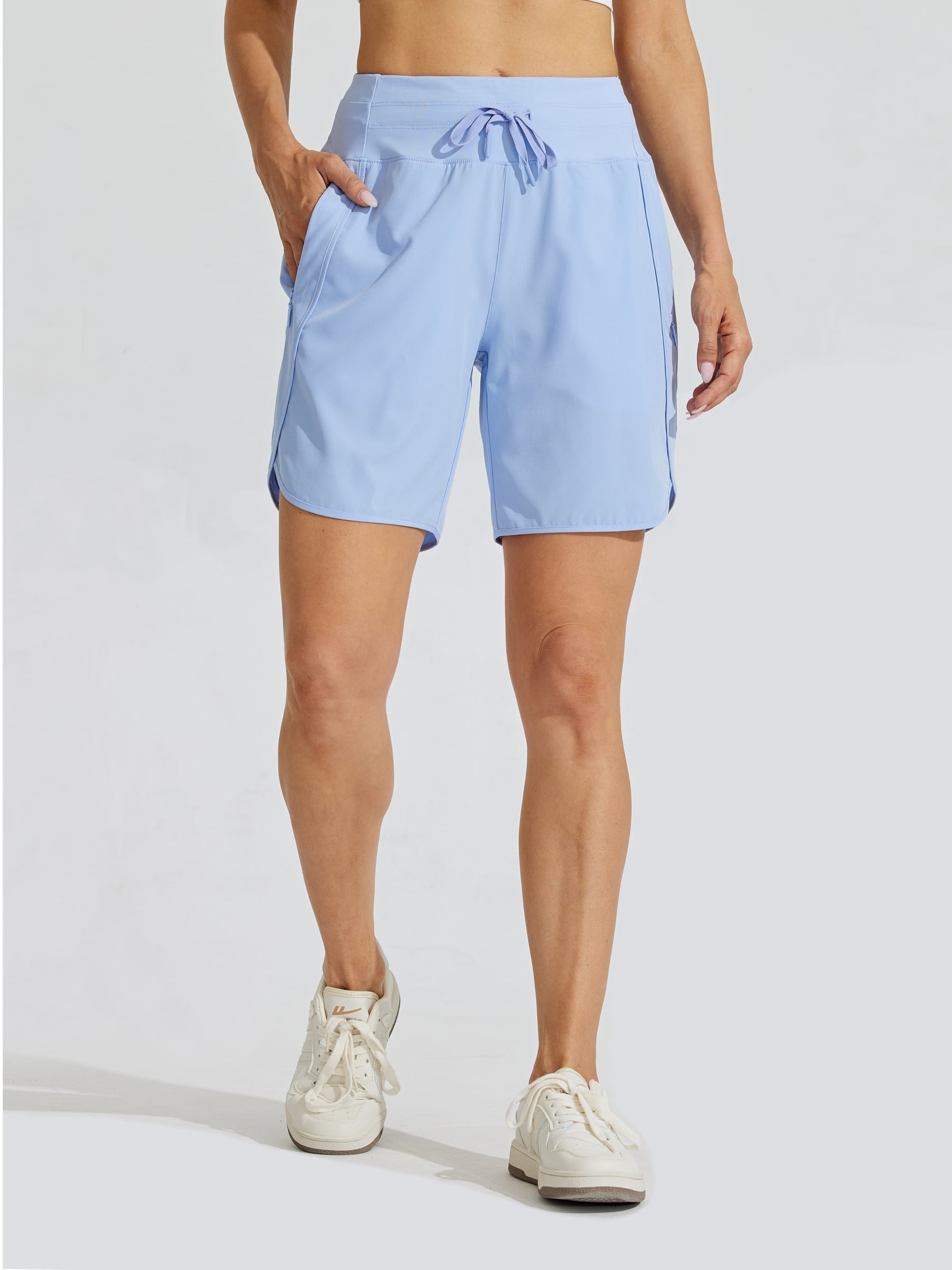 ✨Women's Active 7 Inseam Athletic Long Running High Wasistband Shorts
