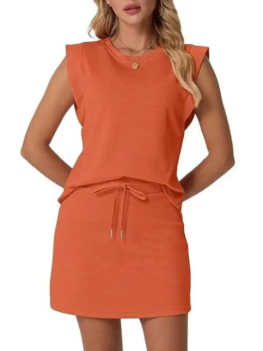 2026 Women's Summer 2 Piece Skort Set