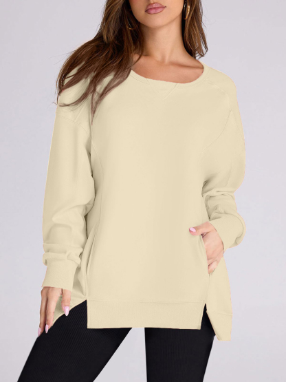 2024 Fall New Women‘s Oversized Pullover with Pockets(buy 2 10% OFF)