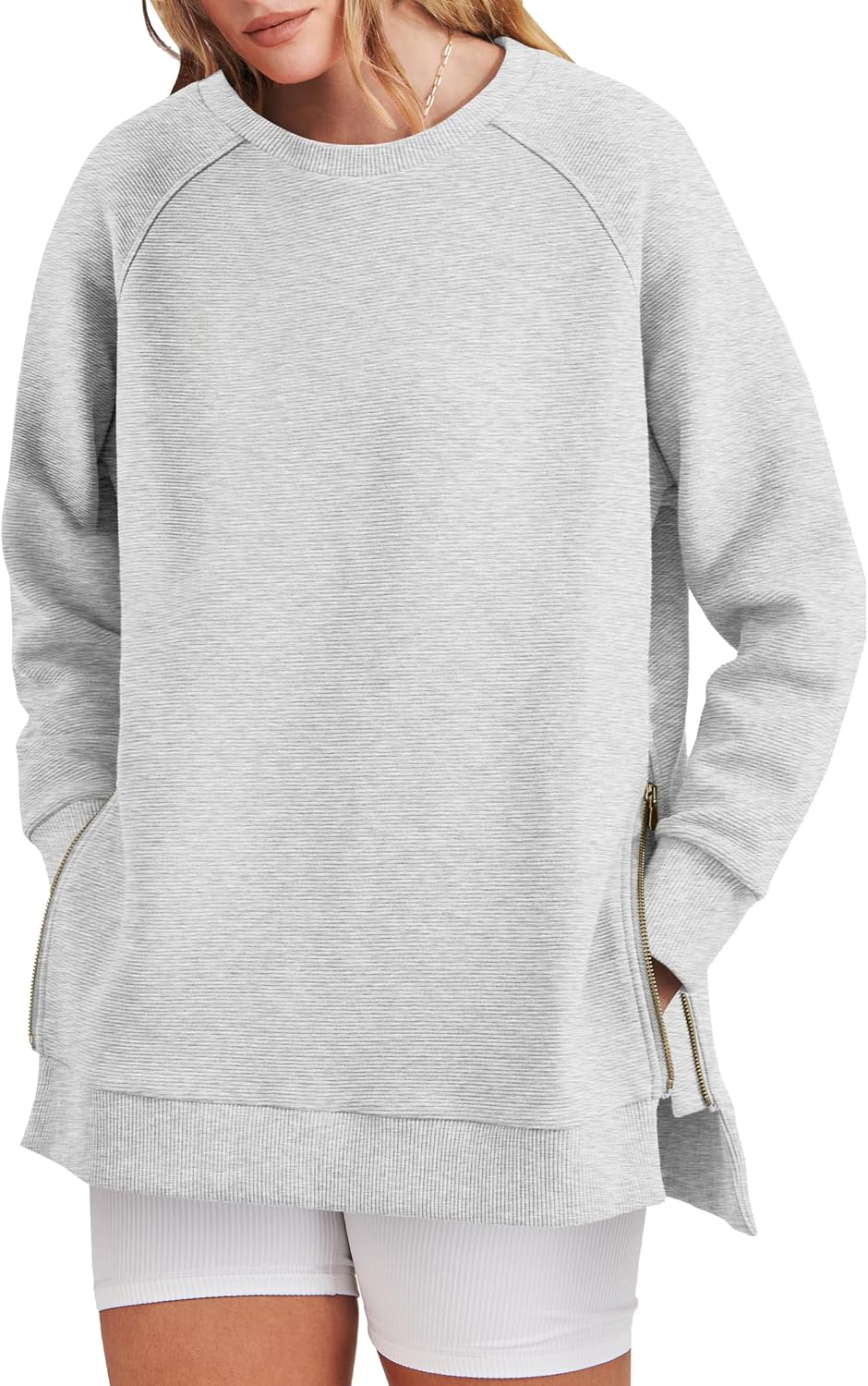 ルクシー　Silk&Cotton Crew-neck Long Sleeve Cowl Neck Long Sleeve Bodysuit | boohoo
