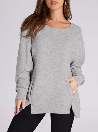 2024 Fall New Women‘s Oversized Pullover with Pockets(buy 2 10% OFF)