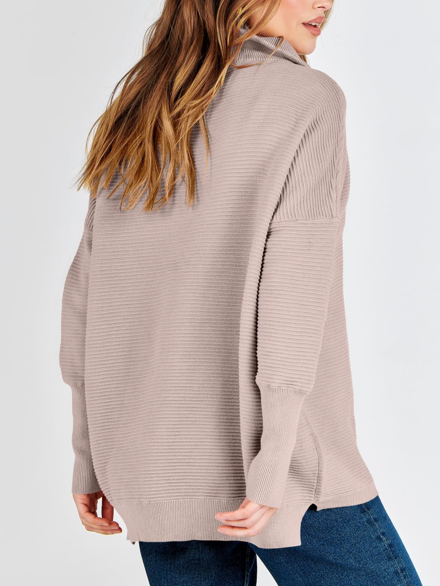 Quarter Zip Rib Knit Cozy Pullover (Buy 2 Free Shipping)