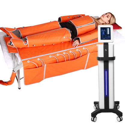 3in1 Professional Air Pressure Pressotherapy Infrared Heat EMS Microcurrent Body Sauna Blanket Weight Loss Machine