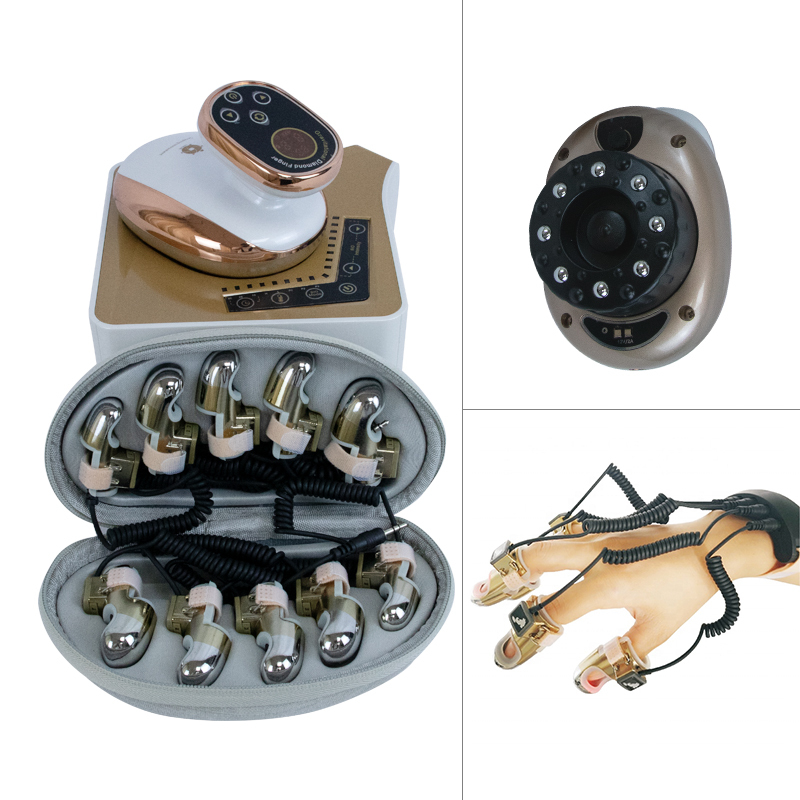 RF EMS face lift gravitational diamond finger Microcurrent Golden Finger Massage Machine