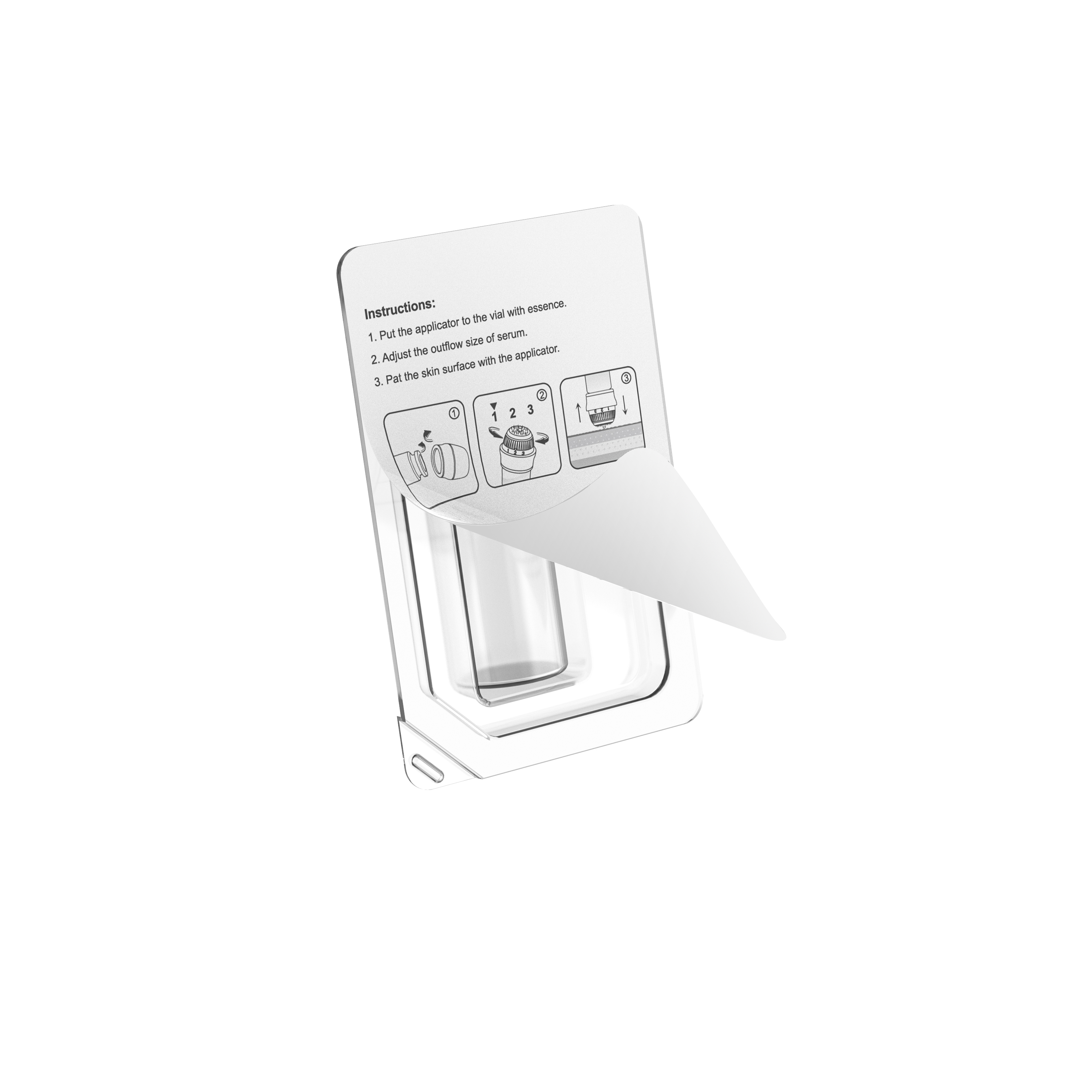 30pins Hydra Stamp Adjustable Applicator 10 ml Capacity for Skin Treatment Micro Infusion