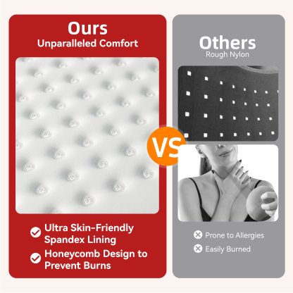 Home Use Beauty Equipment Tri-Chip LED Neck Care Device Red Light Therapy Neck Protector for Muscle Relax Pain Relief