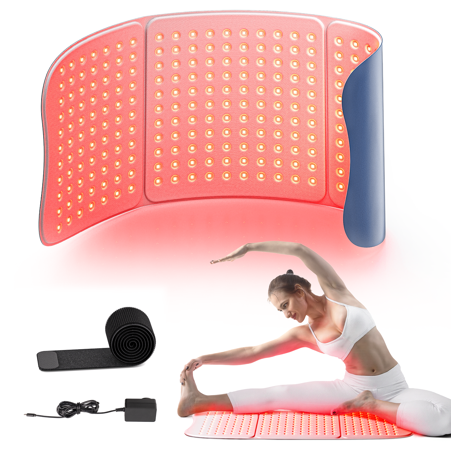 Flexible Large Cover Red Light Therapy Pad for Pain Relief Muscle Recovery Home Use Beauty Device