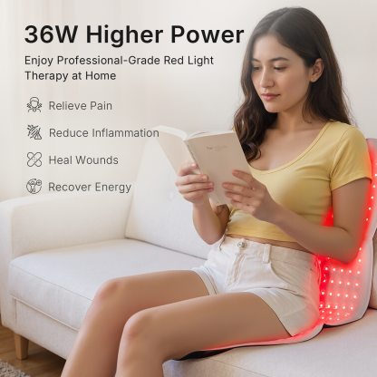 Flexible Large Cover Red Light Therapy Pad for Pain Relief Muscle Recovery Home Use Beauty Device