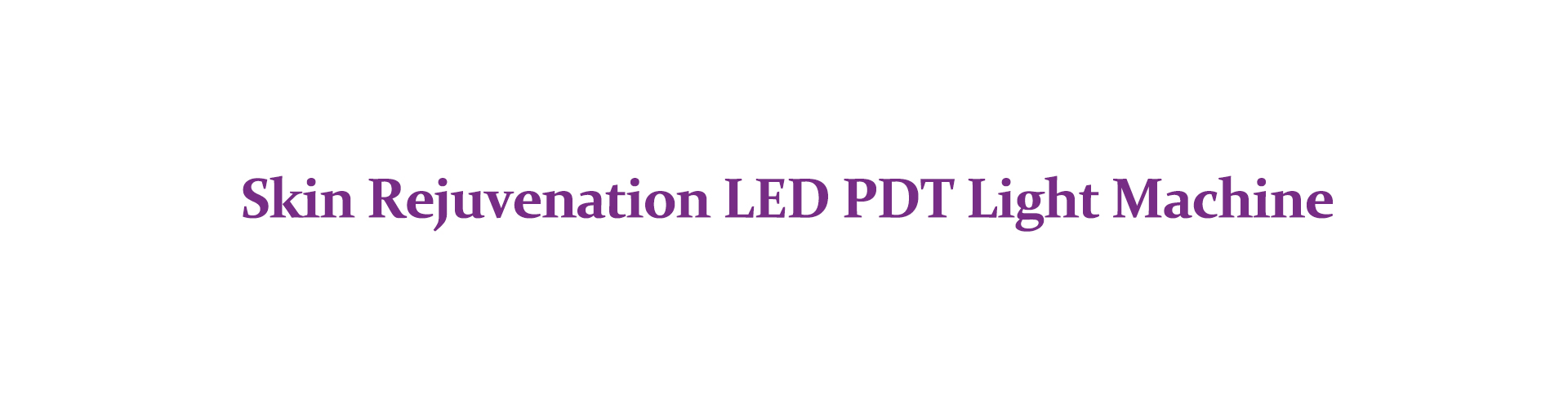 Skin Rejuvenation LED PDT Light Machine