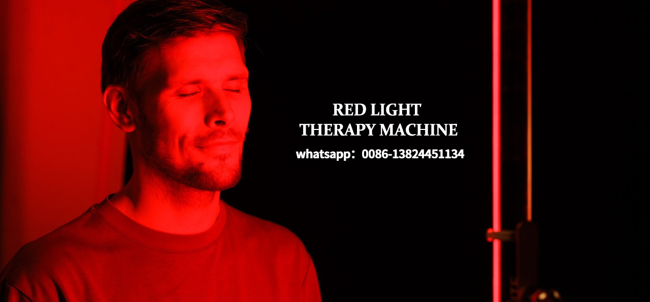 What are the visible results of using red light therapy before and after?