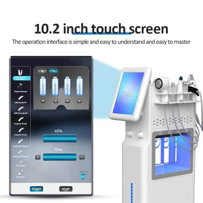 11 in 1 aqua peeling facial fractional rf skin tightening Hydra Derabrasion RF machine