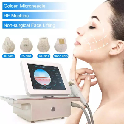 Portable secret rf microneedling device