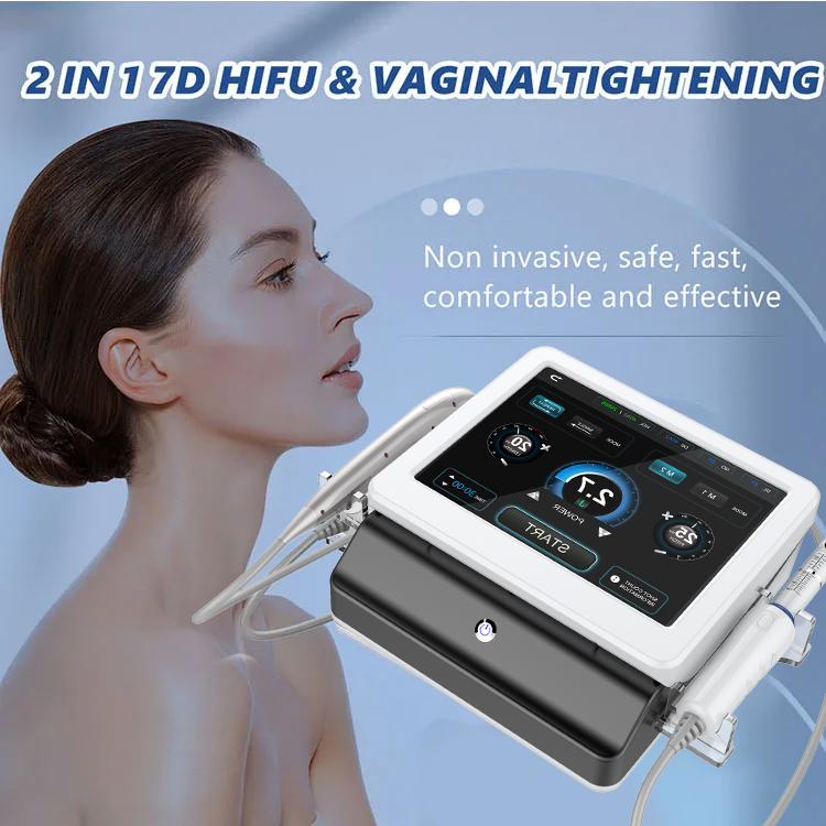2IN1 High Intensiy Foused Ultrasound 7D hifu Face Lift and vaginal tightening machine