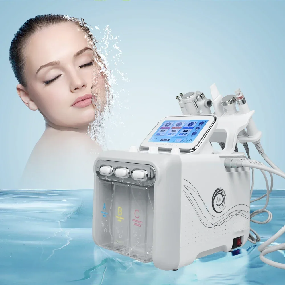 New-6-In-1-Hydrogen-Oxygen-Small-Bubble-Facial-Beauty-Machine-H2O2 ...