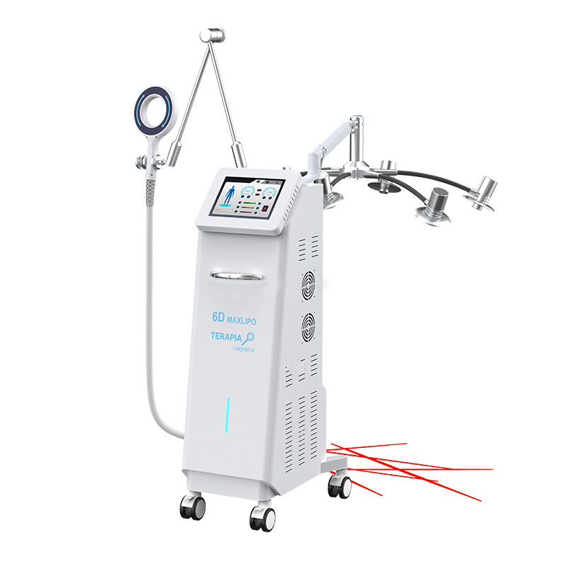  2in1 6D Maxlipo laser Magnetic Ring Terapia pain relief body slimming system machine