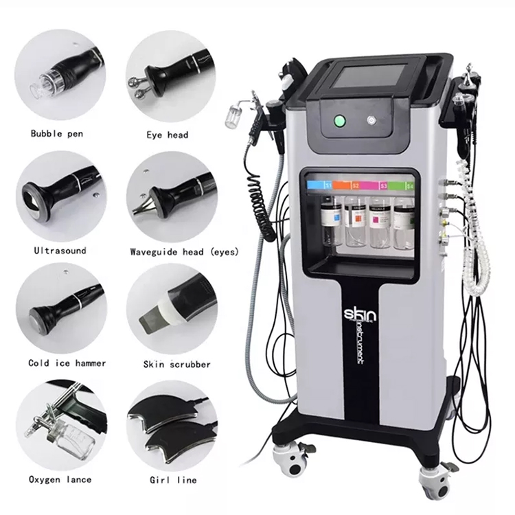 Hydra Facial 9 In 1 Hydra Water Peel Microdermabrasion Skin Care Facial Machine