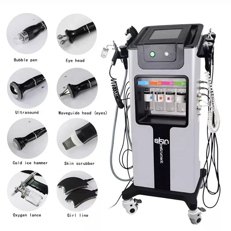 Hydra Facial 9 In 1 Hydra Water Peel Microdermabrasion Skin Care Facial Machine