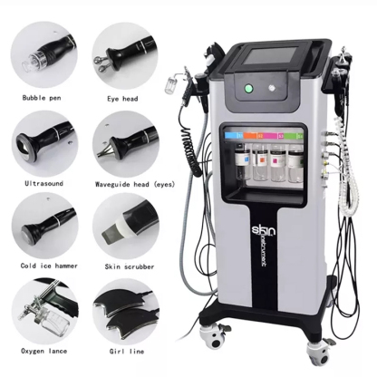 Hydra Facial 9 In 1 Hydra Water Peel Microdermabrasion Skin Care Facial Machine