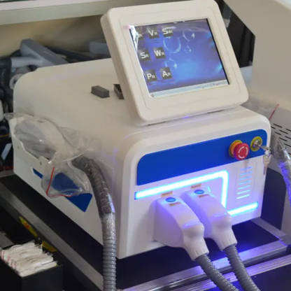 Portable 2 IN 1 nd yag laser tattoo removal opt ipl laser hair removal machine