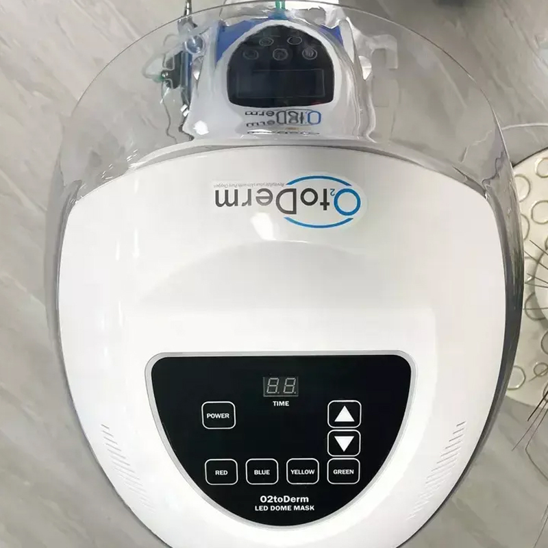 Beauty Spa Use LED O2toDerm oxygen facial skin care mask oxygen jet with oxygen sprayer