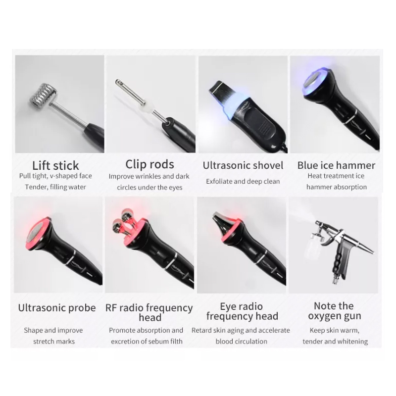 Korean beauty device aqua Skin care 9 in 1 multifunction facial care beauty machine