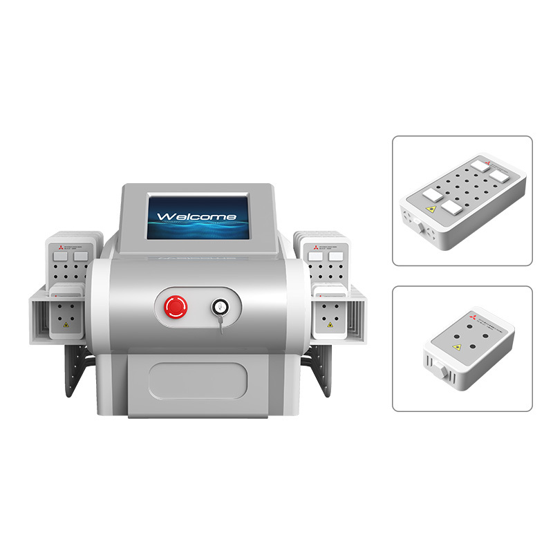 144 Diode Laser Machine 650nm 980nm for Fat Reduction Body Shaping with EMS Slimming Pads