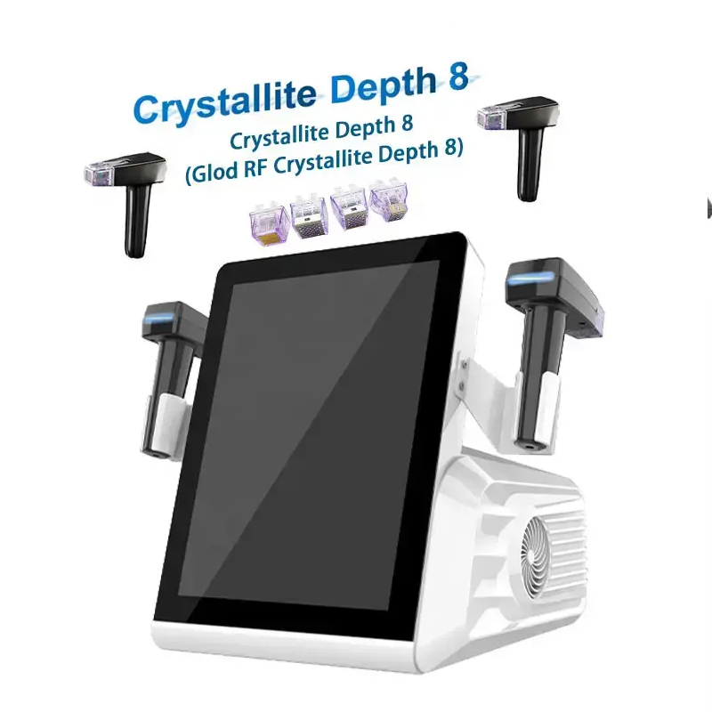 Portable/vertical morpheus8 rf microneedle machine