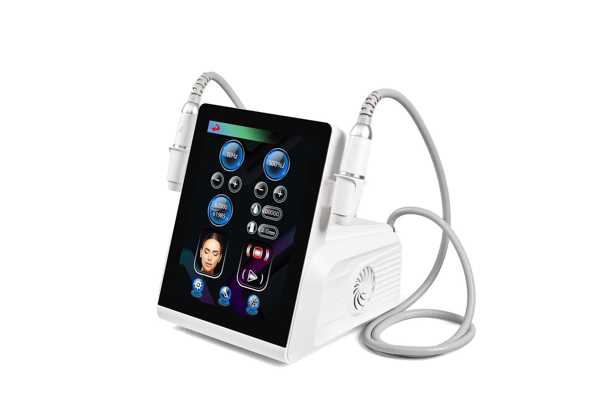 Single point freezer HIFU Dual handle-GLM Beauty Spa Equipment Factory