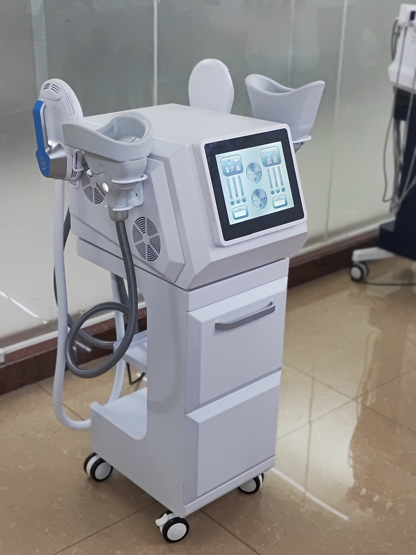 Emslim EMS sculpting+cryolipolisis 360 cryo therapy body slimming fat freezing machine