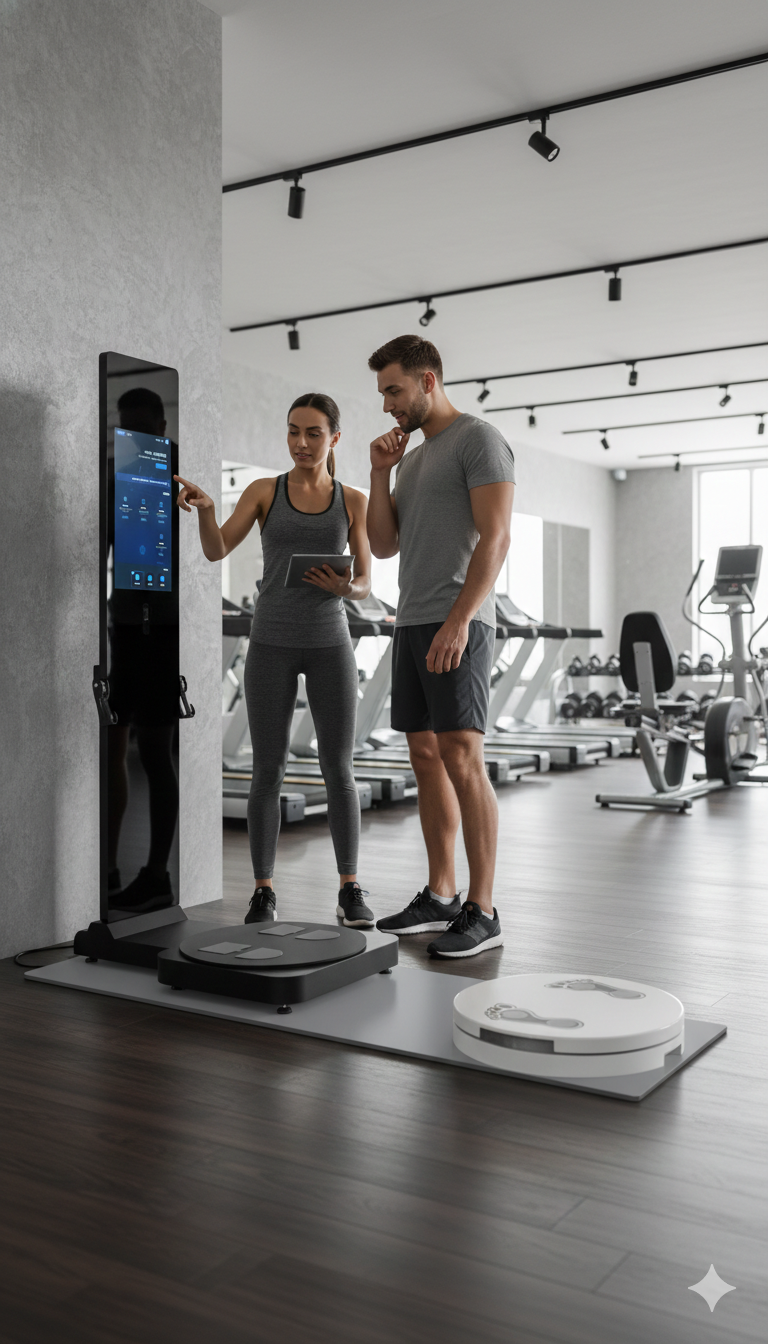 360 3D 2in1 Body Compostion Body Posture Body Shape Analysis Machine Same As Visbody 