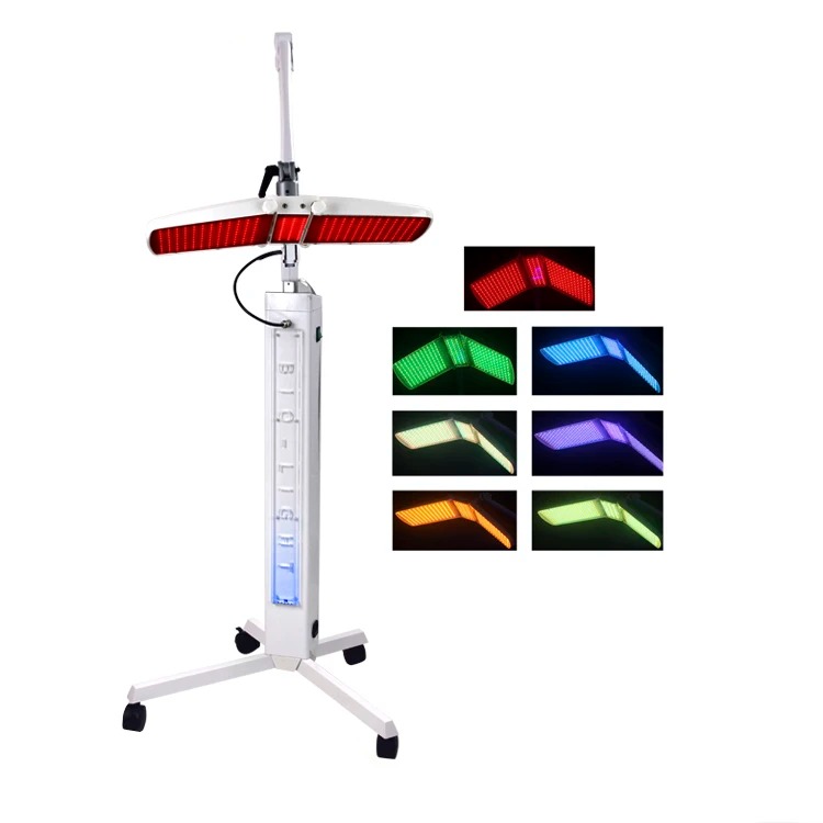 Pdt red and blue light-emitting diode phototherapy hair facial massage professional 7-color light-emitting diode Pdt treatment machine-GLM Beauty Spa Equipment Factory