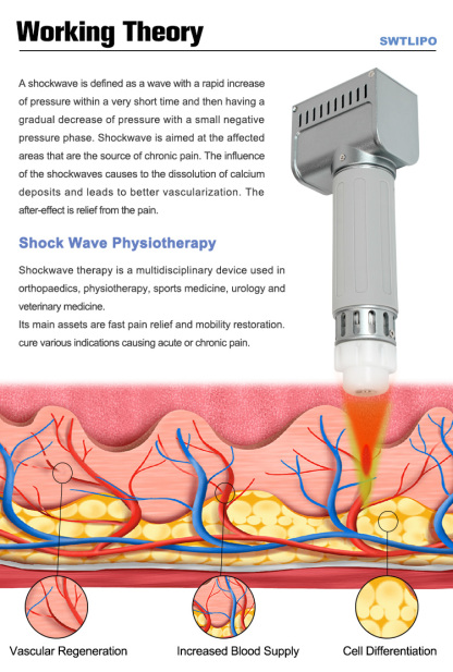 SW931 3IN1 Shock Wave EMS Pressotherapy Lymphatic Drainage Pain Relief Machine