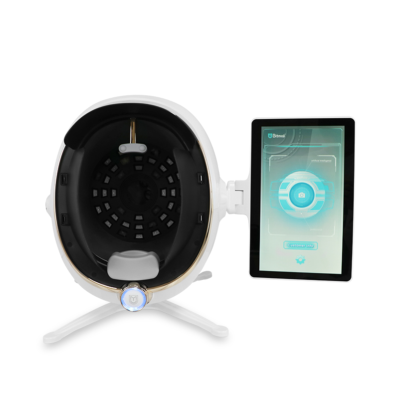 15 kinds of Language 3D skin analysis Facial Scanner  Skin Analyzer machine 