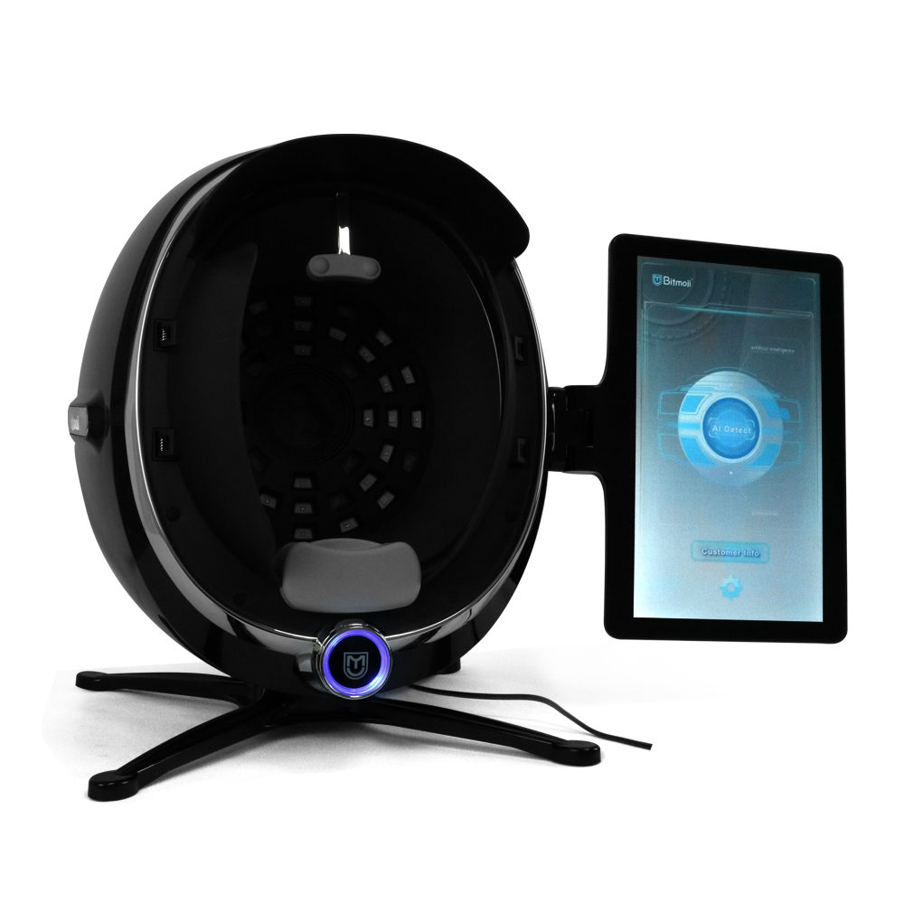 15 kinds of Language 3D skin analysis Facial Scanner  Skin Analyzer machine 