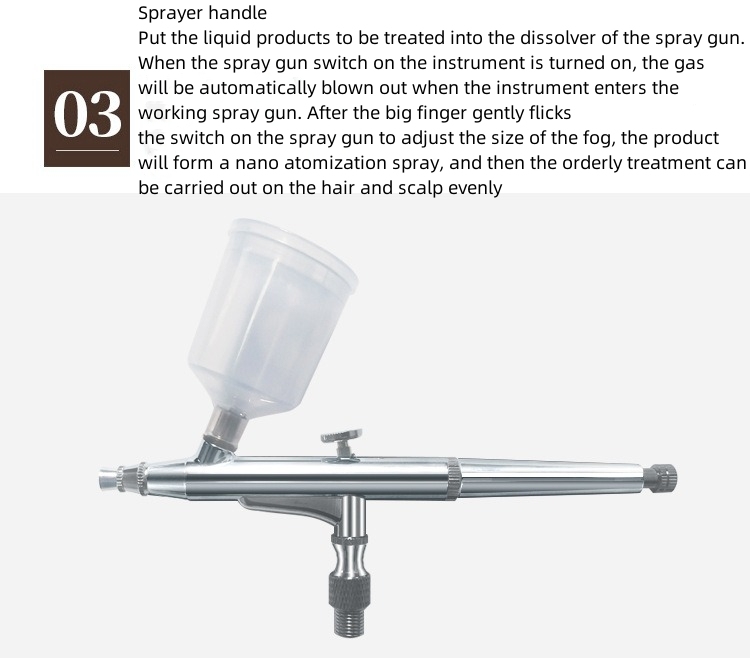 Scalp testing and nursing machine