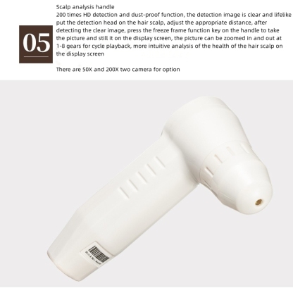 Scalp testing and nursing machine