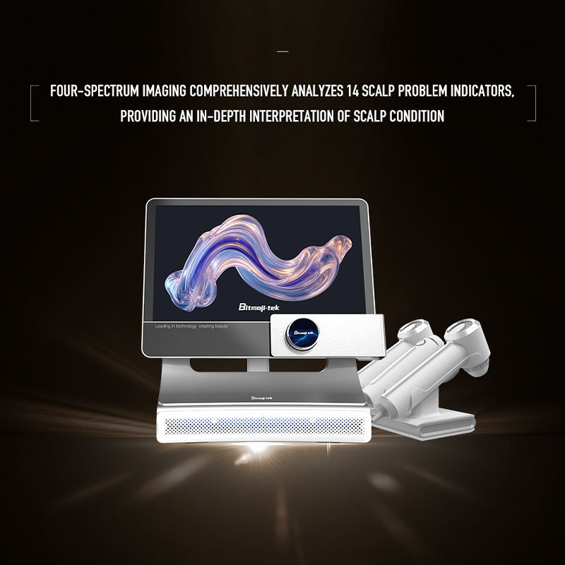 T5 AI Scalp Scanner Device 4 Spectral Analysis HD Imaging Scalp Analyzer 