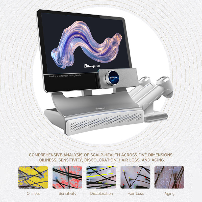T5 AI Scalp Scanner Device 4 Spectral Analysis HD Imaging Scalp Analyzer 