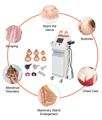 XHX8 5 IN 1 Professional Breast Enlargement Butt Lift Vacuum Acupuncture EMS Microcurrent Body Care System