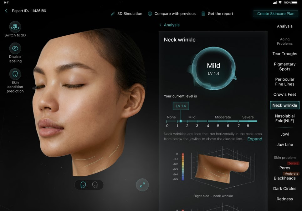 EveLab Insight Optimizes Skin Analysis with AI-Powered Neck Scan