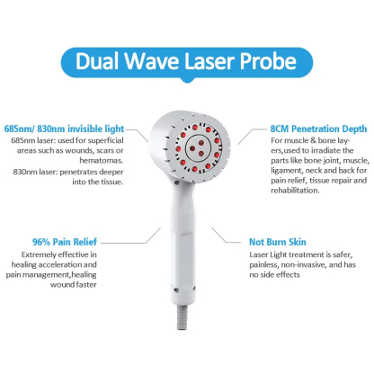 Dual Wave Length Laser Physical Therapy red light treatment pain relief machine