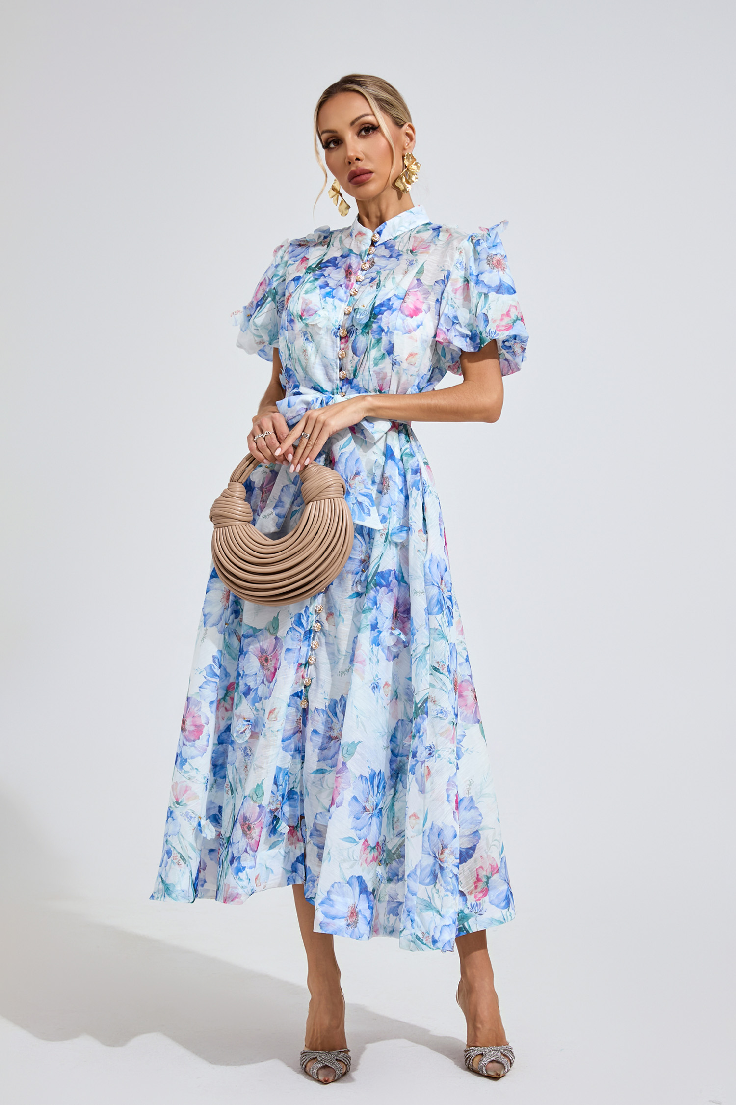 Dawson Cambridge Blue Corset Midi Dress – CATCHALL